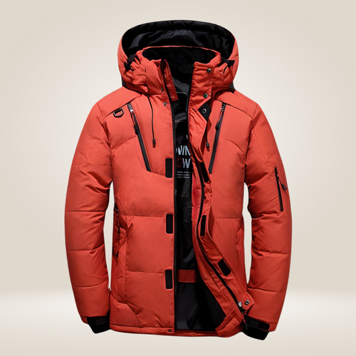 Nordfall Men’s Winter Parka – Quilted, Fleece-Lined, Windproof and Waterproof