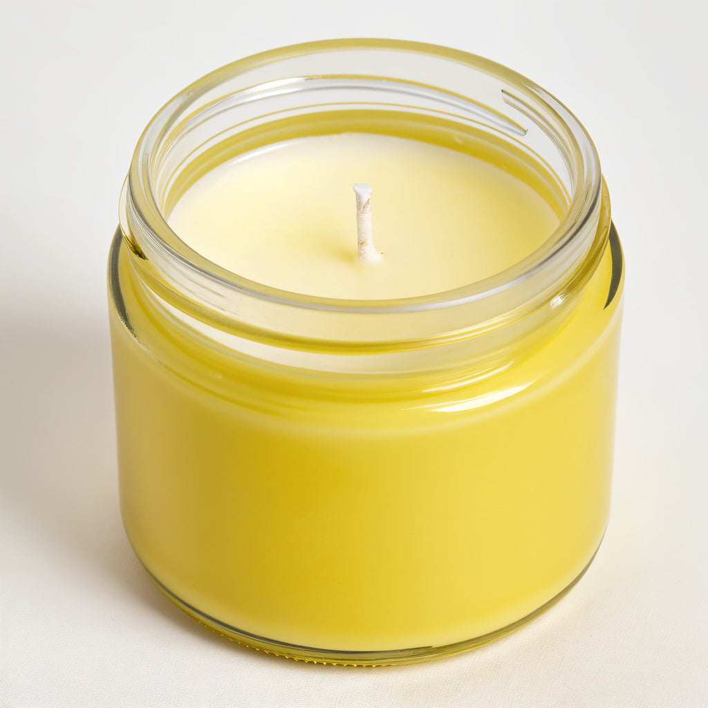 Naldony Lemongrass Soy Candle — hero front view showing entire jar and wick