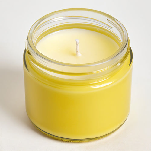 Naldony Lemongrass Soy Candle — hero front view showing entire jar and wick