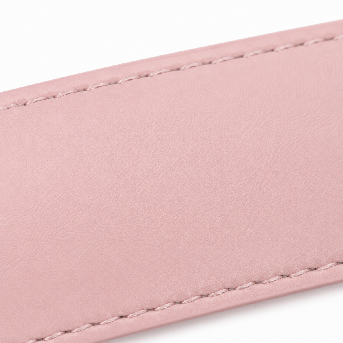 Naldony pink leather belt rolled up