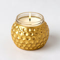 Naldony Honey Nectar Soy Candle — side profile showing the full height and honeycomb texture of the jar
