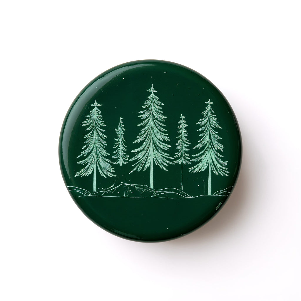 Naldony Pine Forest Soy Candle — View of the base with logo placement