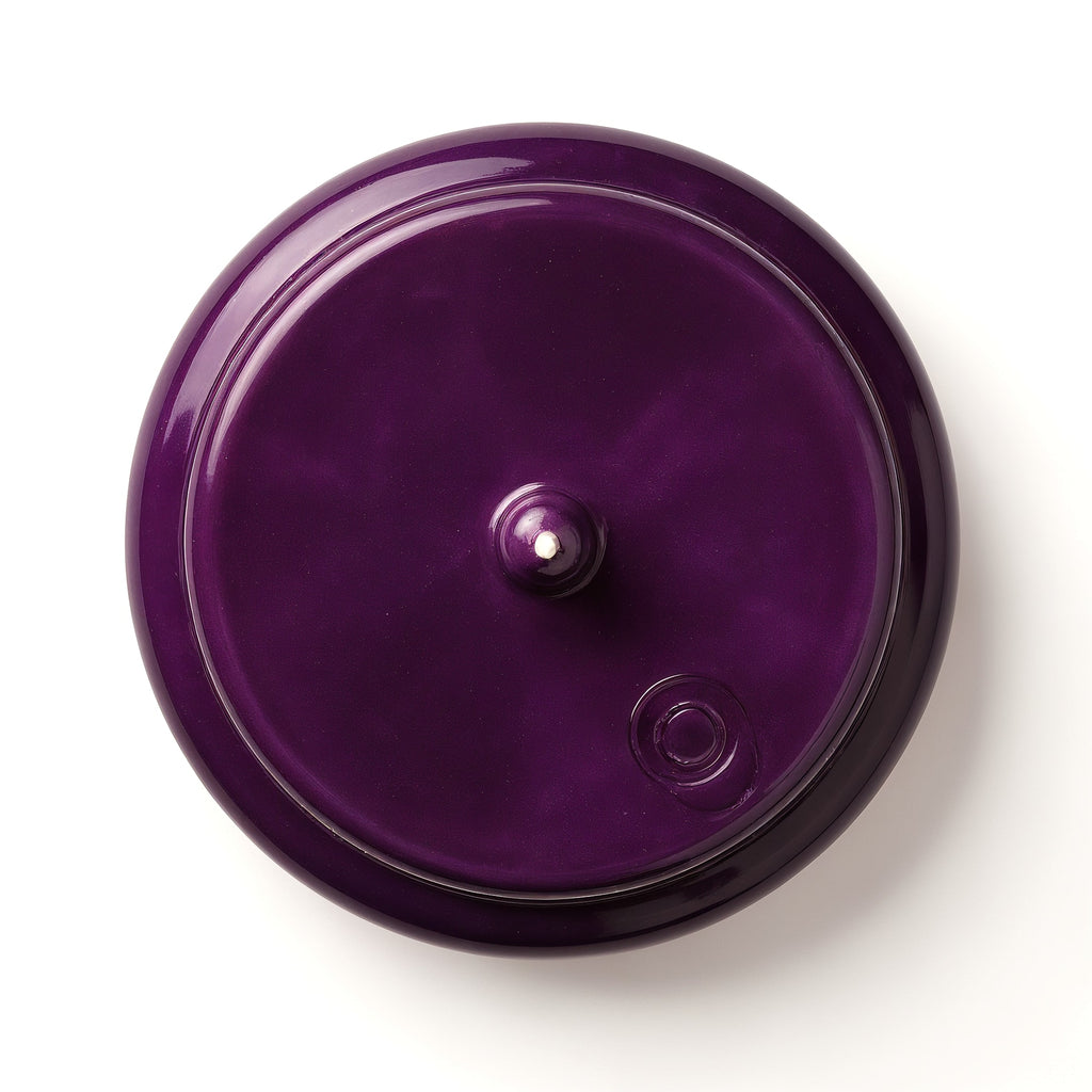 Naldony Fig Delight Soy Candle — Upside down view showing the base of the jar
