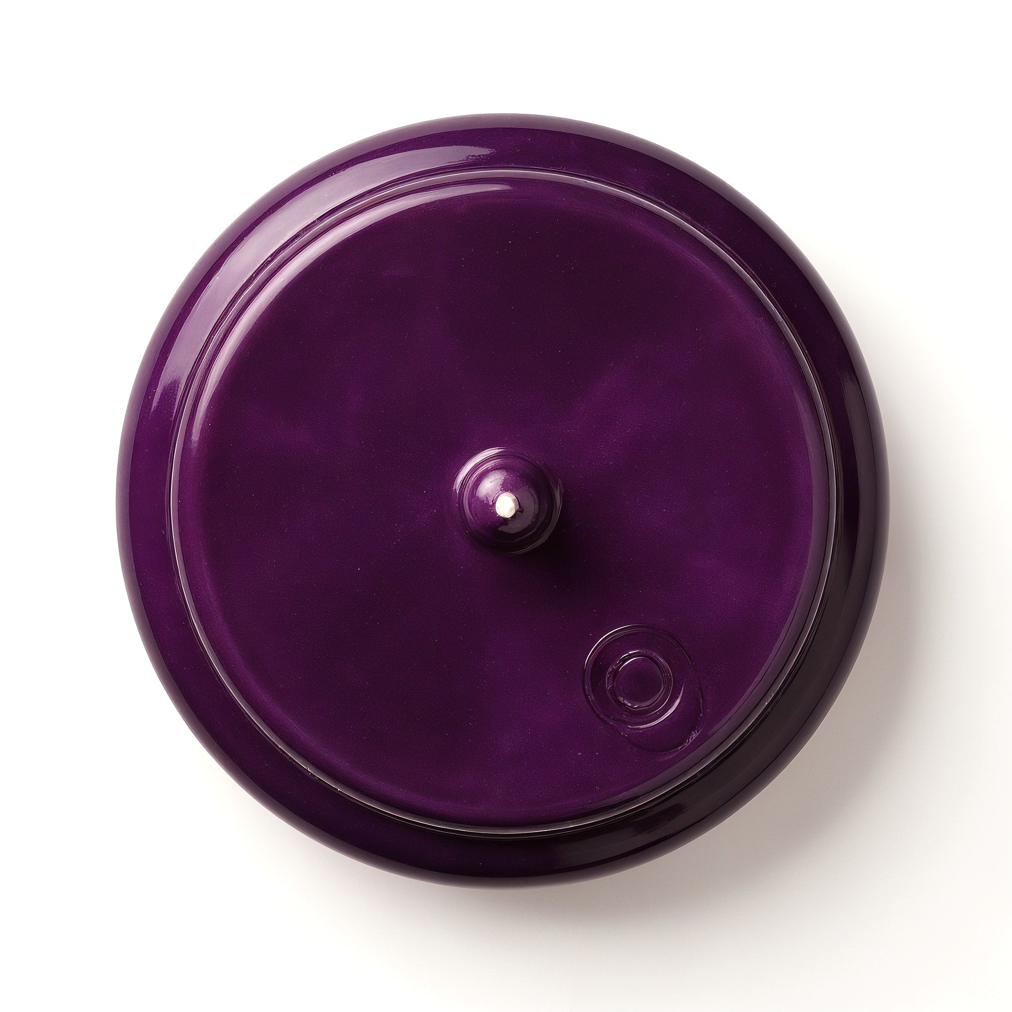 Naldony Fig Delight Soy Candle — Upside down view showing the base of the jar