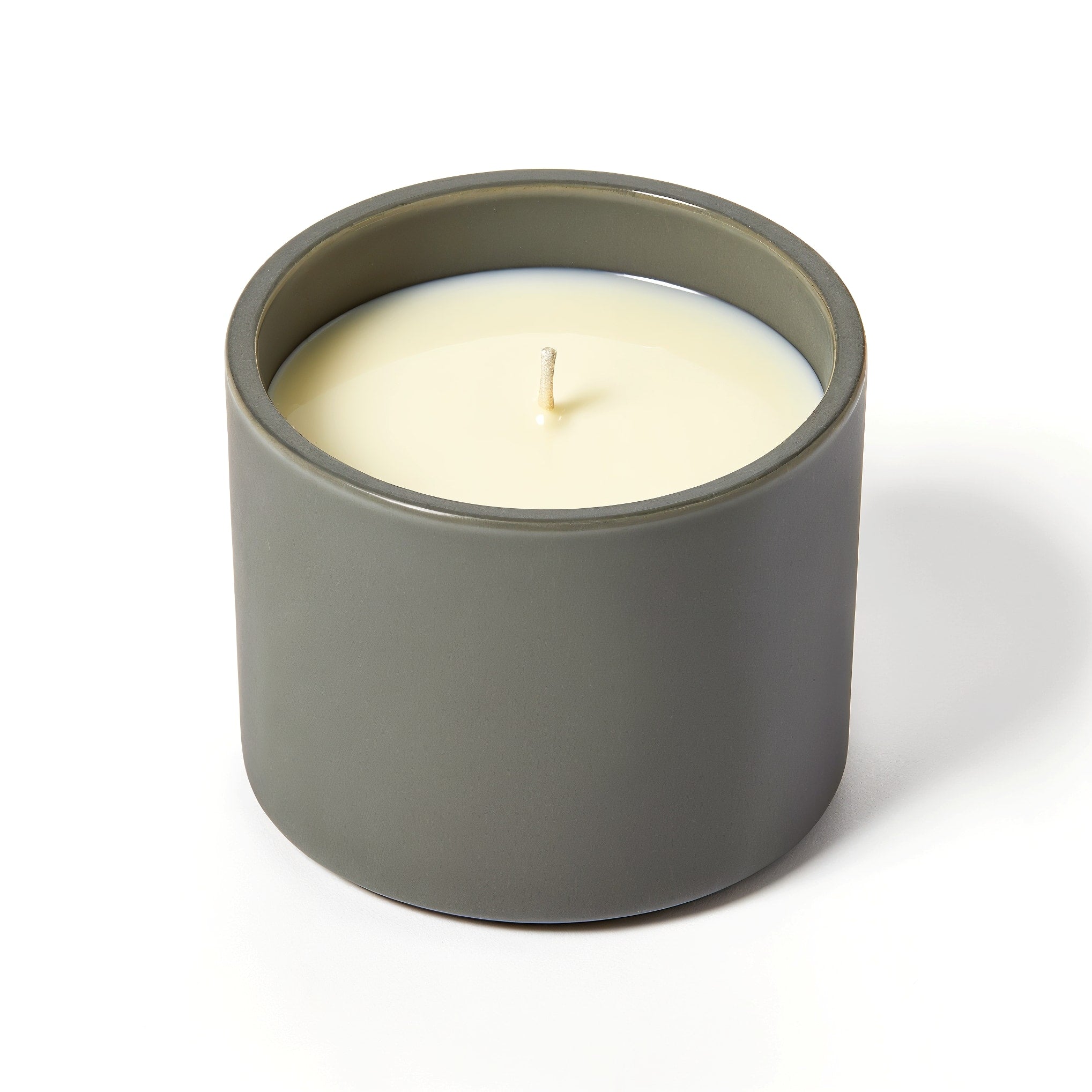 Naldony Bergamot Bliss Soy Candle — bottom view revealing the base and logo placement