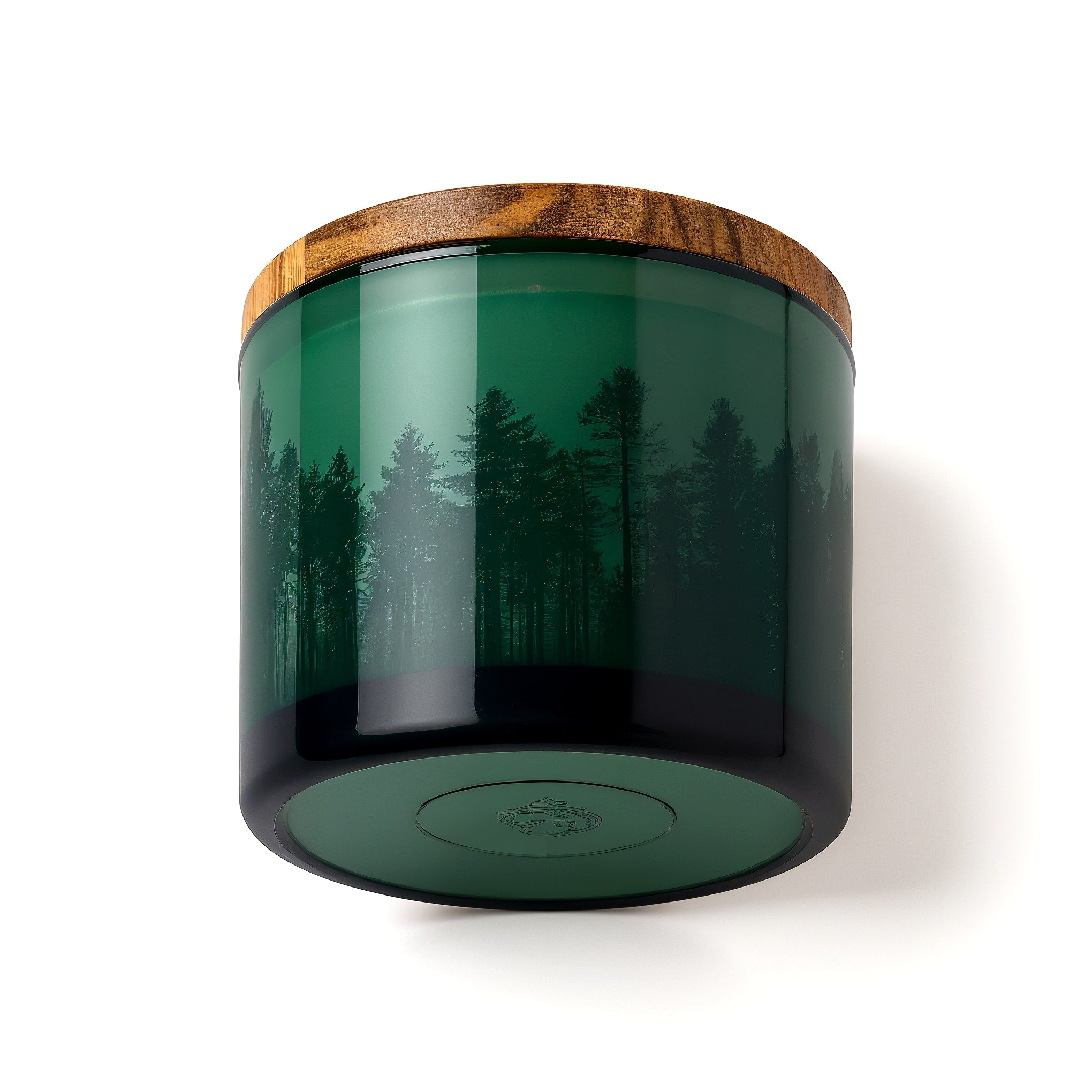 Naldony Forest Escape Soy Candle — bottom view showing the base and foot ring