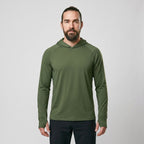 Men's UPF 50+ Sun Hoodie – Lightweight Quick-Dry Hiking & Fishing UV Top with Thumb Loops