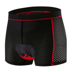 Men's Padded Cycling Undershorts - 5D Gel Pad Support - Breathable Cycling Underwear