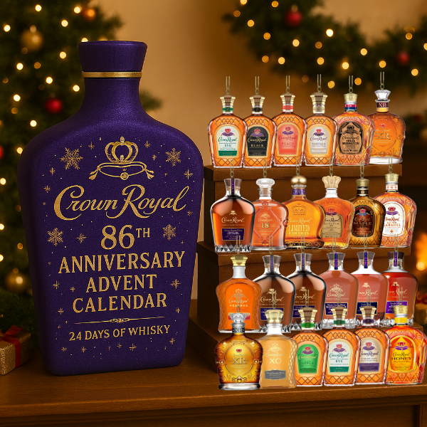 Whisky advent calendar 2025, 24 decorative miniature bottles