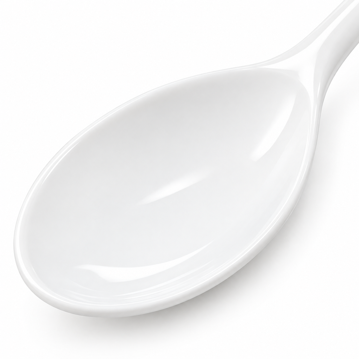 Porcelain spoon ideal for dining