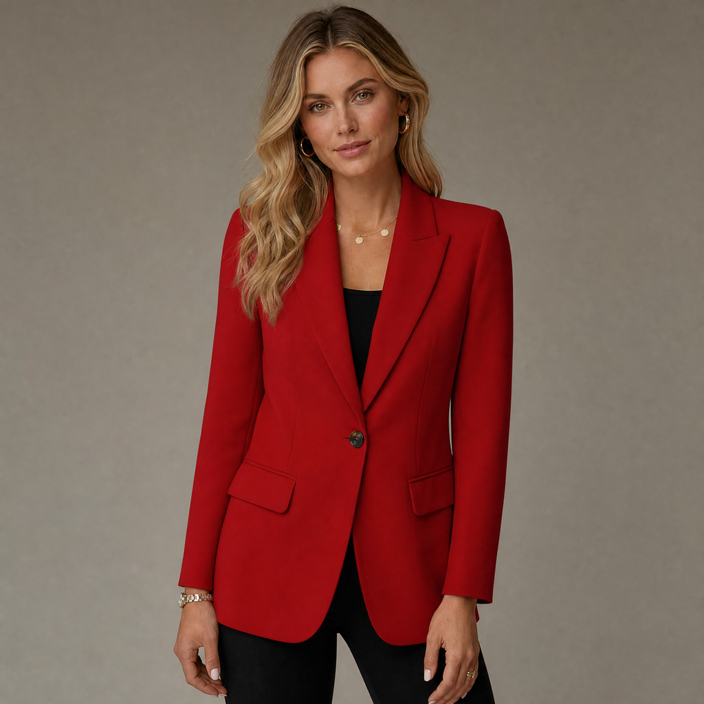 Women's single-breasted blazer in a relaxed fit