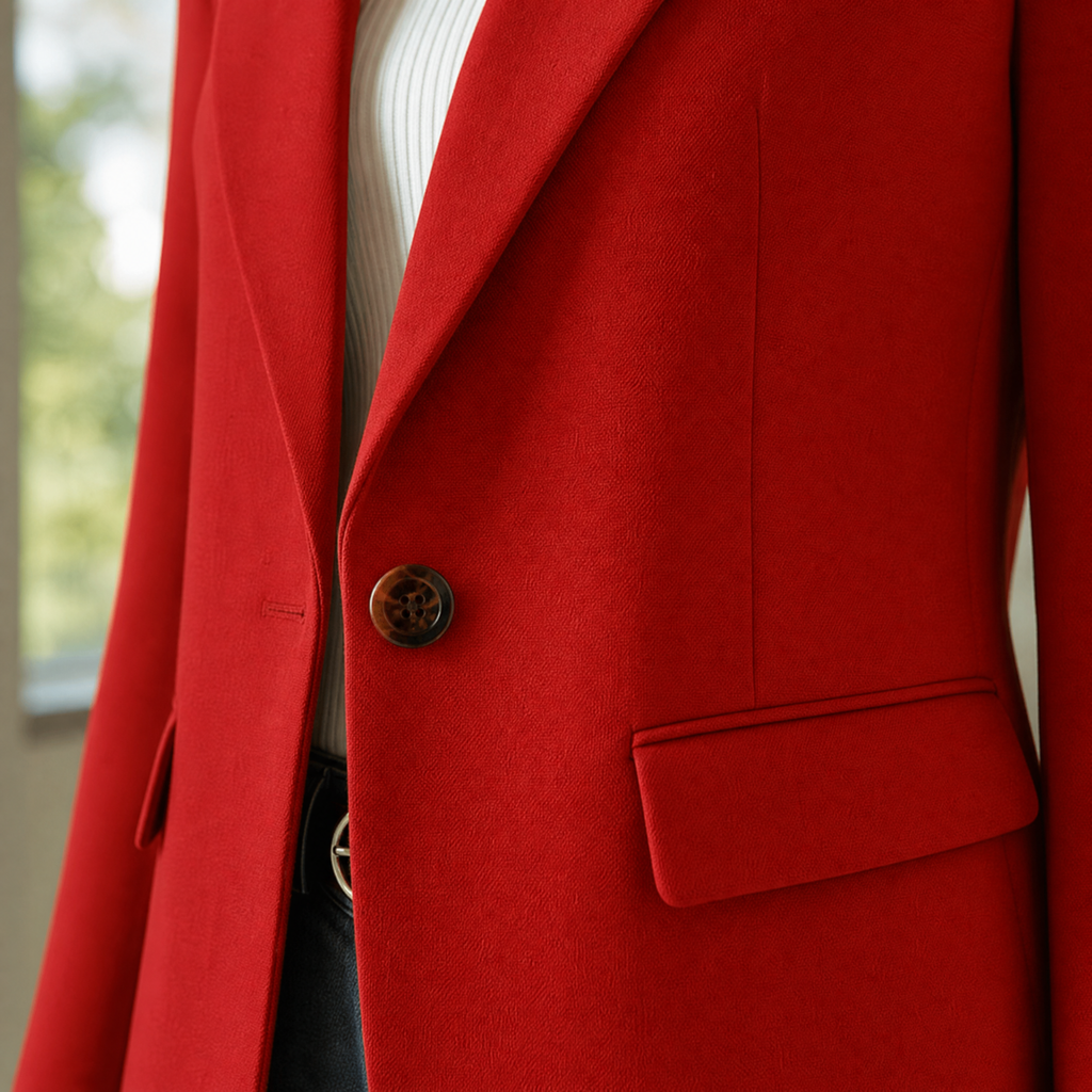Women's single-breasted blazer in a relaxed fit