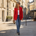 Women's single-breasted blazer in a relaxed fit