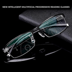 Progressive multifocal reading glasses, +1.00 to +4.00