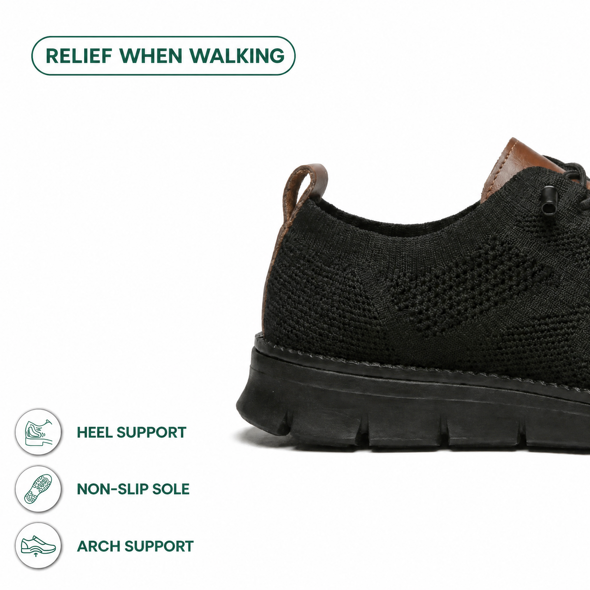 Men's breathable knit trainers with elastic laces
