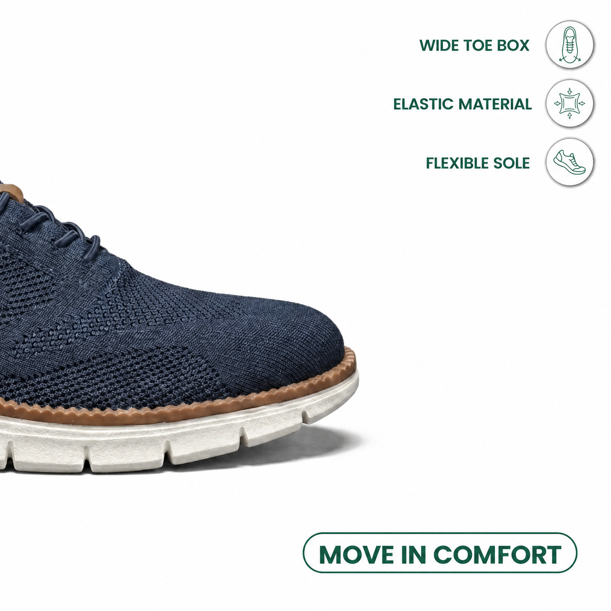 Men's breathable knit trainers with elastic laces