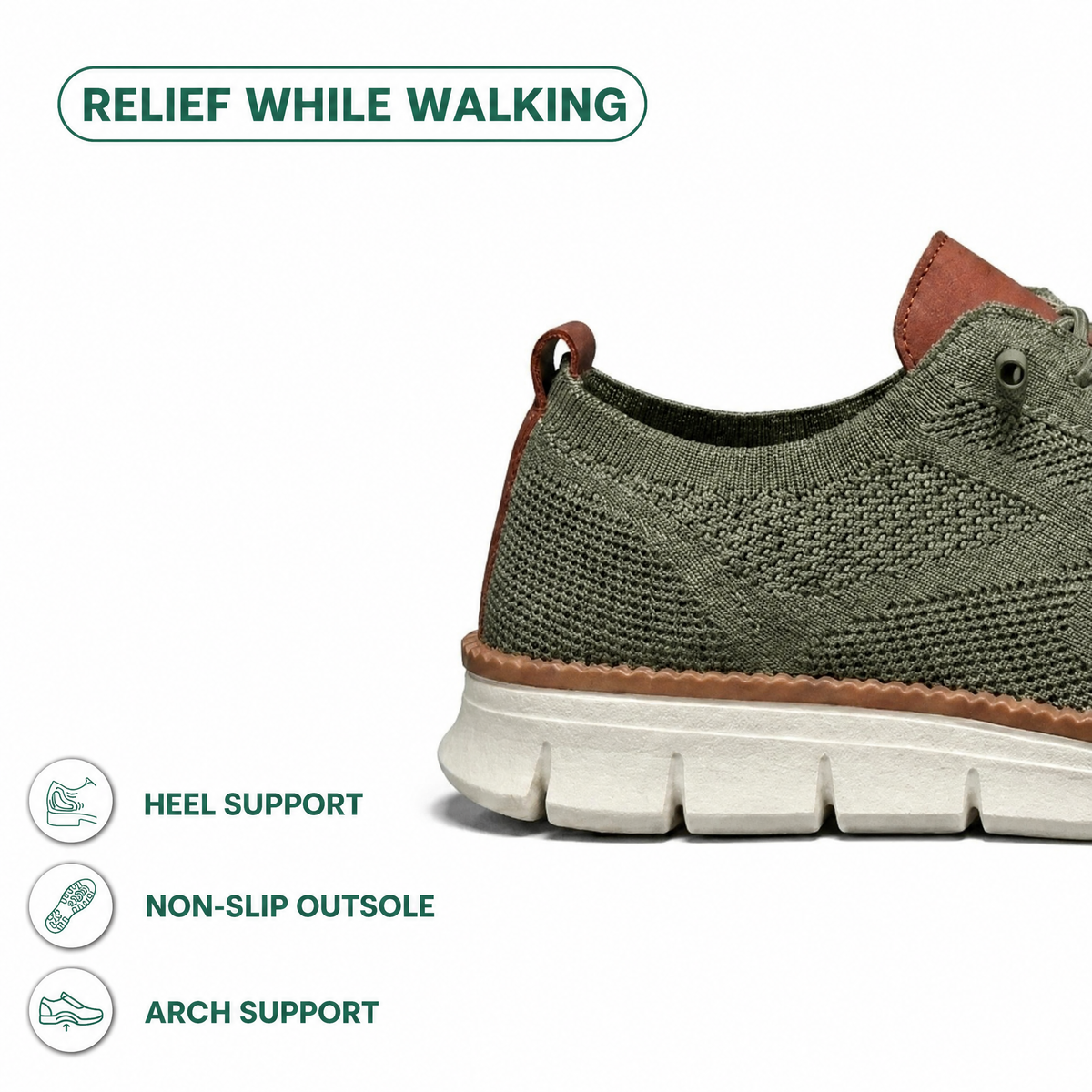Men's breathable knit trainers with elastic laces