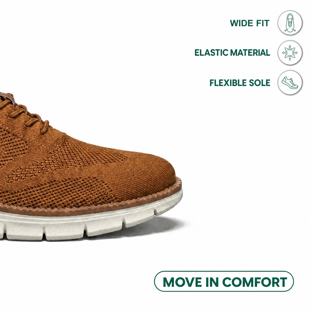 Men's breathable knit trainers with elastic laces