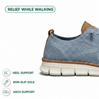 Men's breathable knit trainers with elastic laces