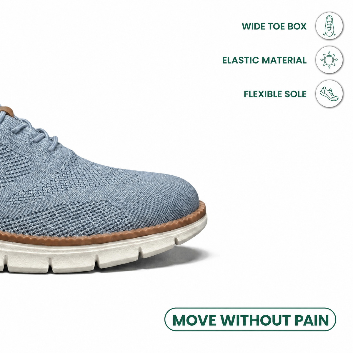 Men's breathable knit trainers with elastic laces