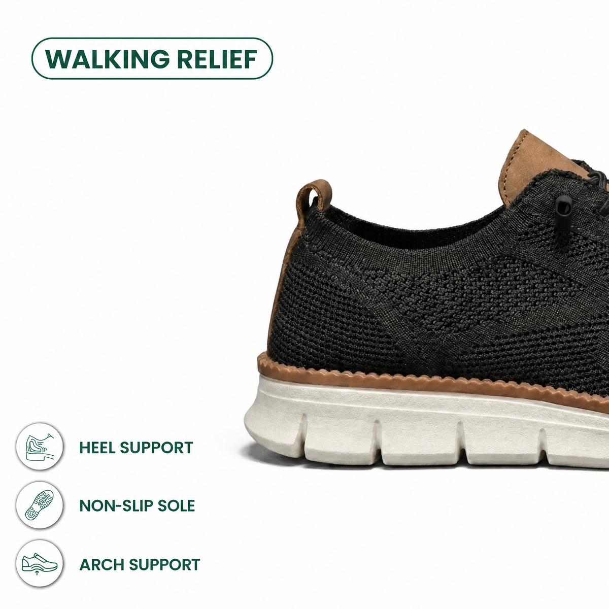 Men's breathable knit trainers with elastic laces