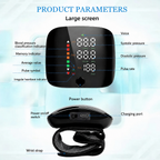 Digital wrist blood pressure monitor with colour LCD display