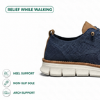 Men's breathable knit trainers with elastic laces