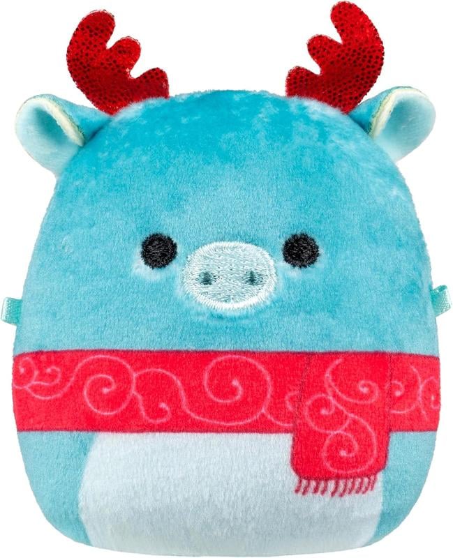 Plush advent calendar with 24 mini Christmas soft toys