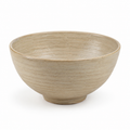Front view of naldony ceramic serving bowl in beige.