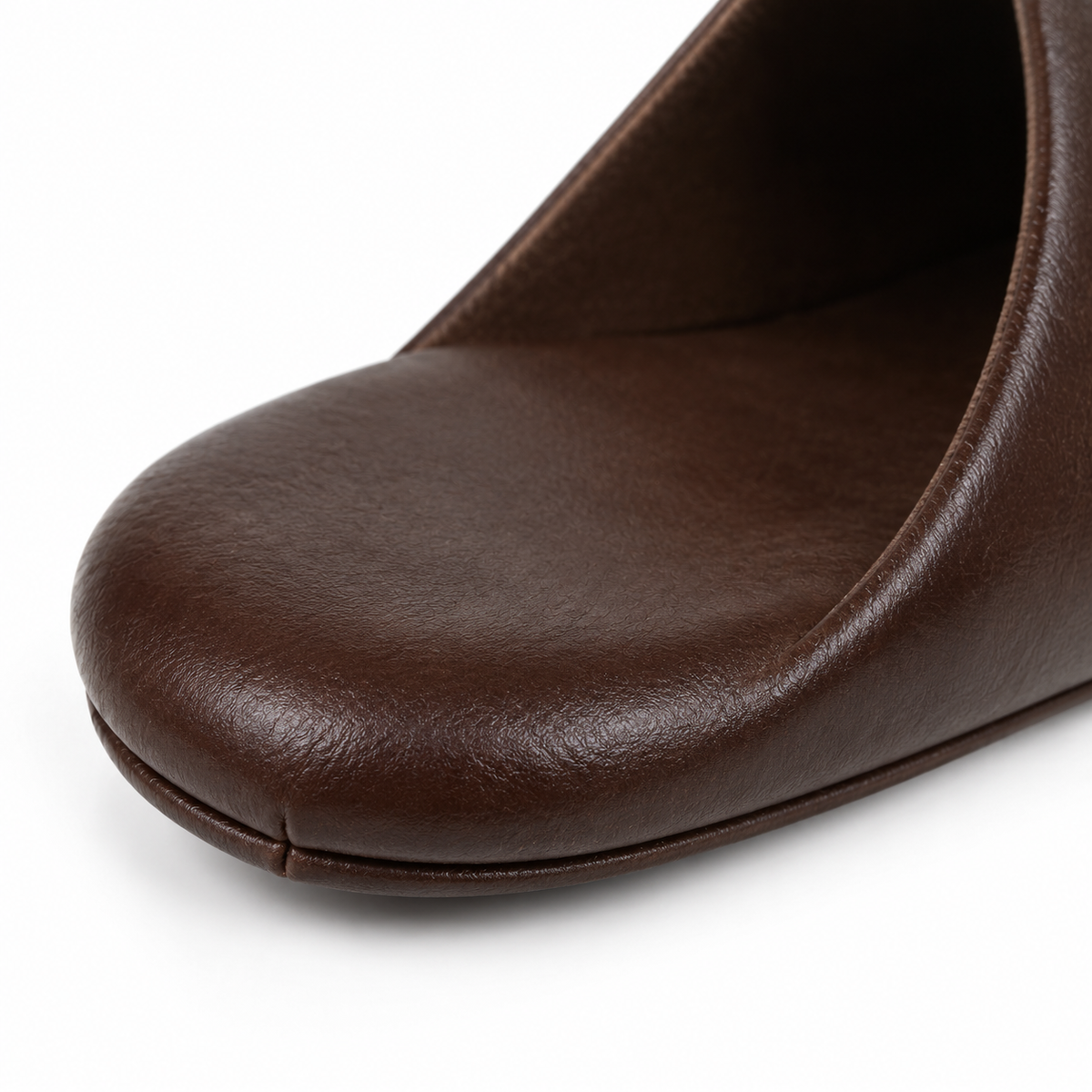 High-quality brown slipper for men.