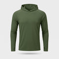 Men's UPF 50+ Sun Hoodie – Lightweight Quick-Dry Hiking & Fishing UV Top with Thumb Loops