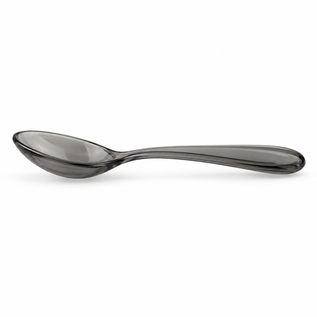 Lightweight acrylic spoon for soups