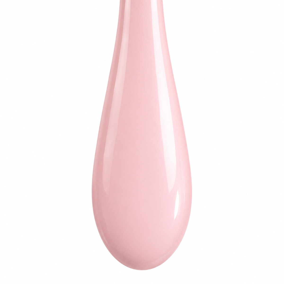 Top view of the pastel pink ceramic spoon.