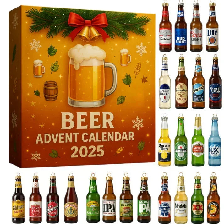Whisky advent calendar 2025, 24 decorative miniature bottles