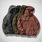 Men's half zip hoodie with chest pockets