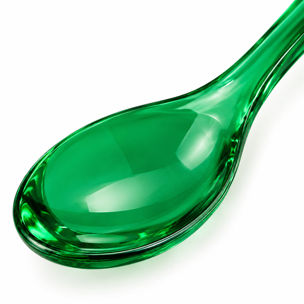 Naldony acrylic spoon in vibrant green
