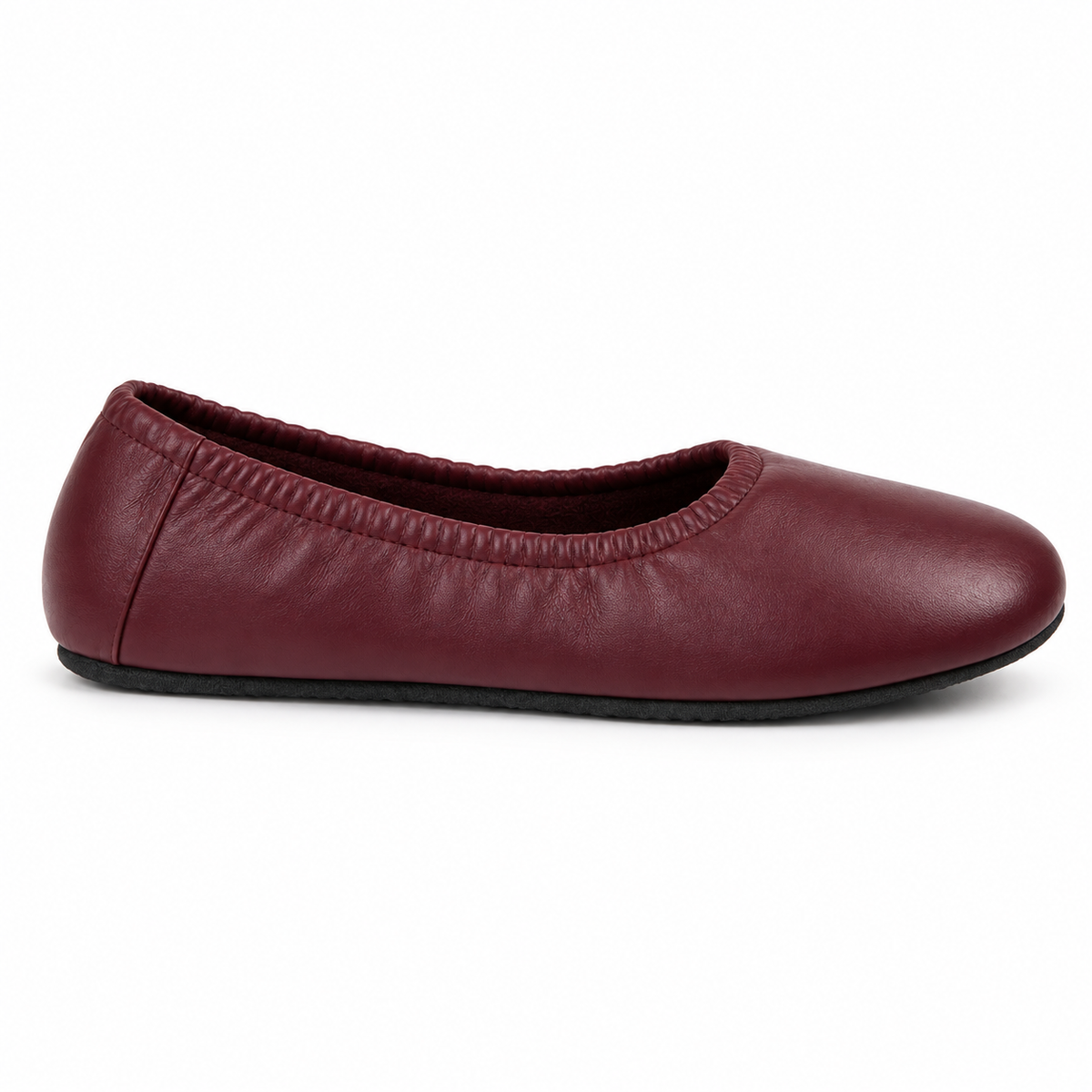 Top view of naldony Women's Burgundy Ballet Flat