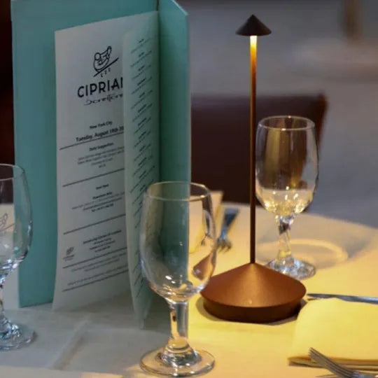 Cordless rechargeable LED table lamp