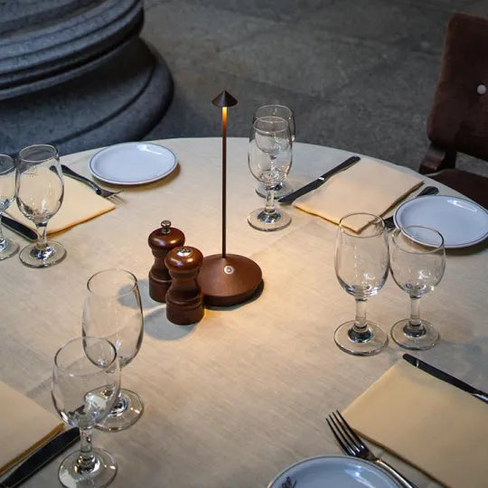 Cordless rechargeable LED table lamp