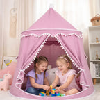 Kids Canvas Play Teepee Tent, 100% cotton, pine poles, spacious