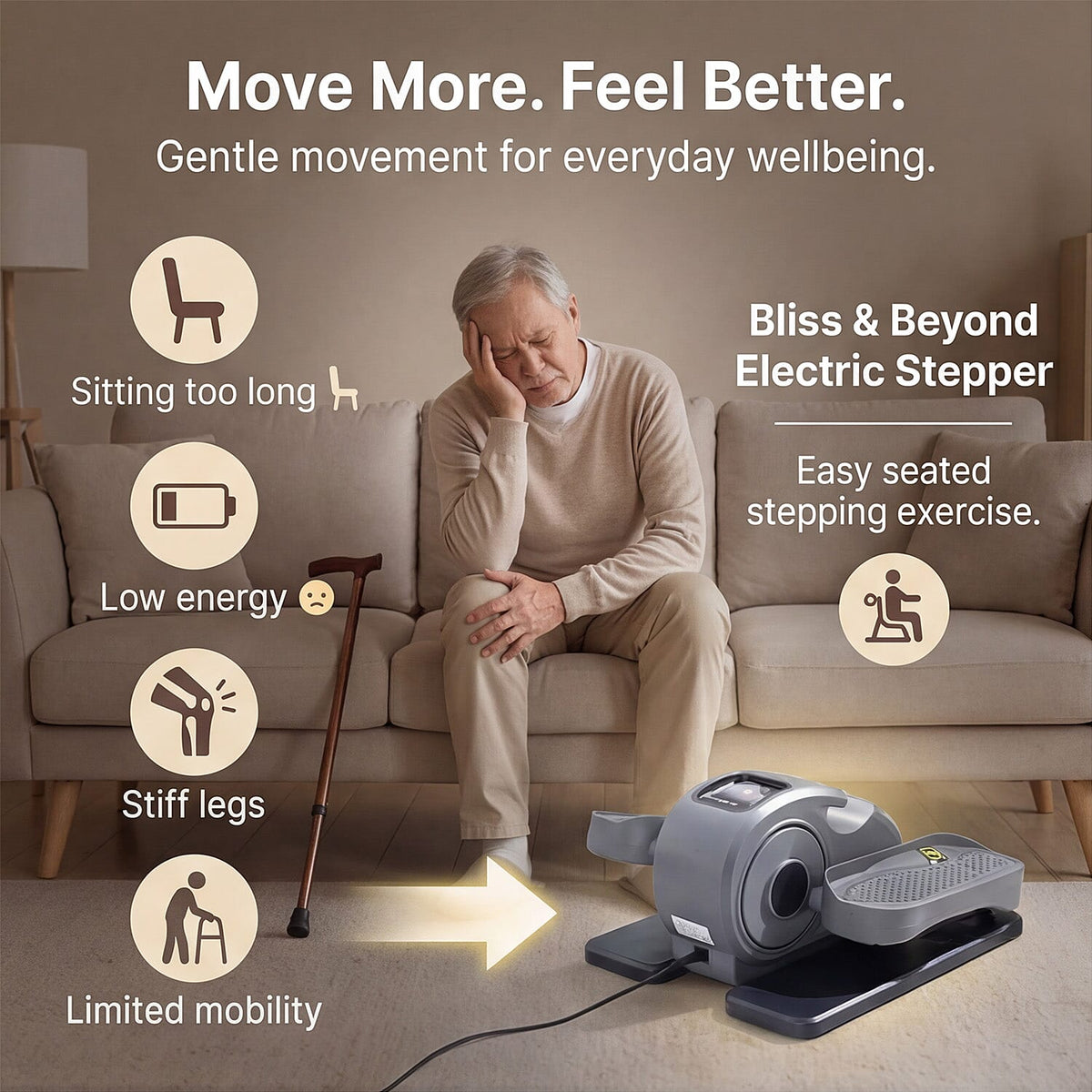 Your Legs Deserve to Feel Strong & Alive Again | Electric Stepper