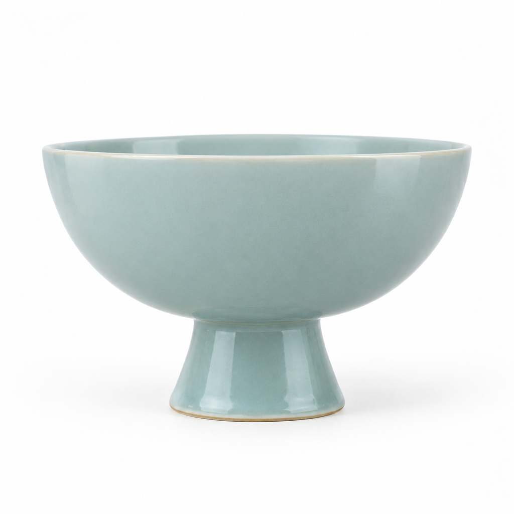 Naldony ceramic bowl in sky blue.