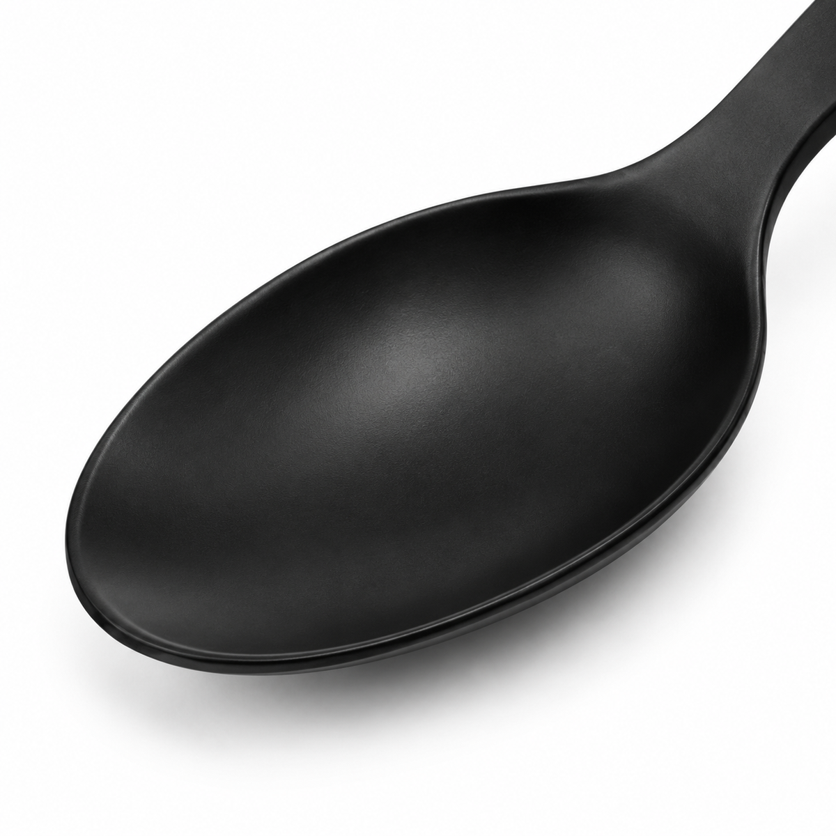 Naldony table spoon with sleek black finish.