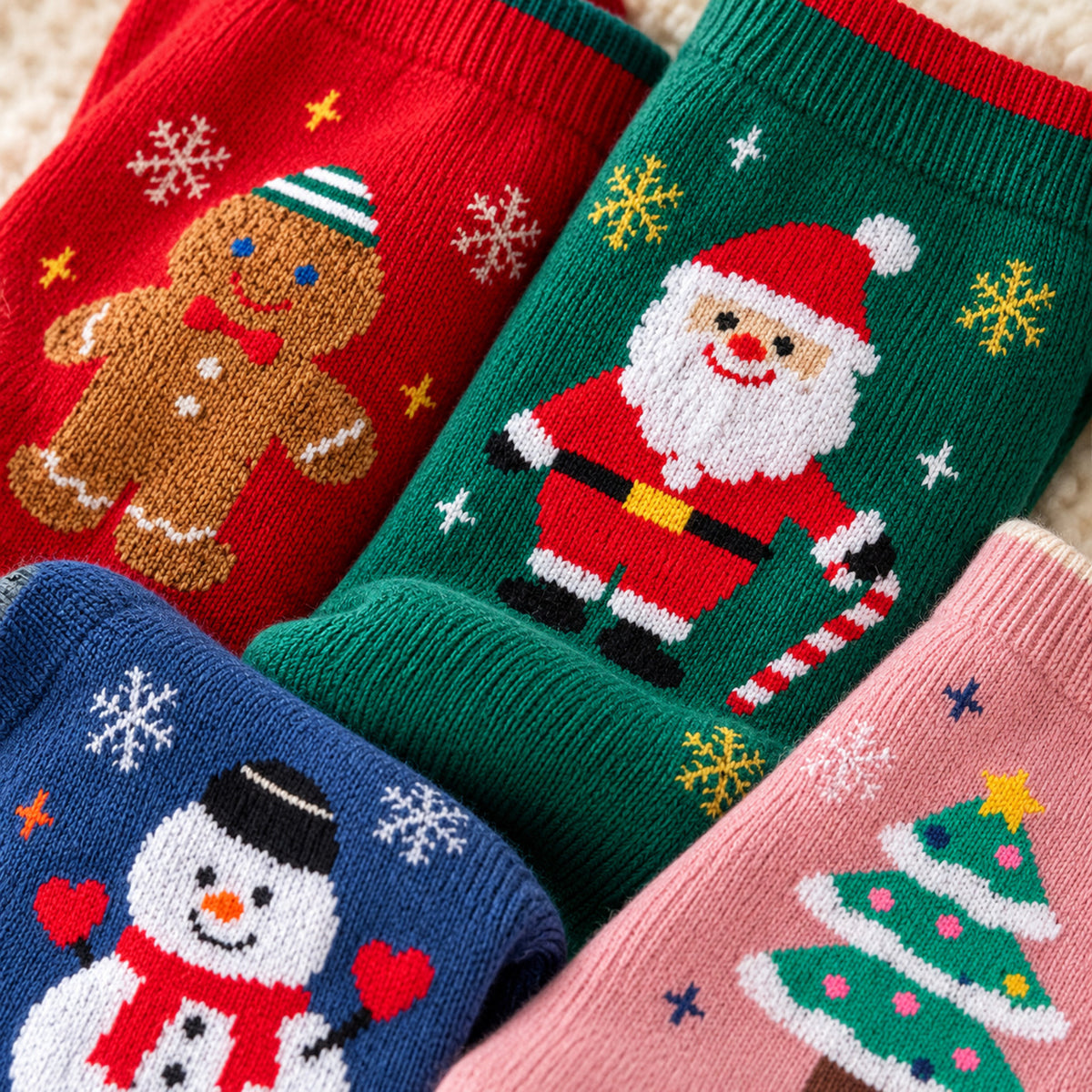 24 Days of Christmas Socks Advent Calendar, 12-Pair Mystery Sock Gift Box, Random Festive Designs, Holiday Countdown Christmas Gift for Kids/Women