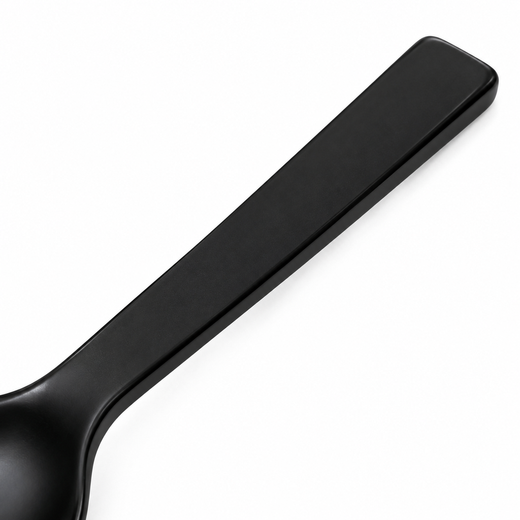 Elegant black table spoon by Naldony.