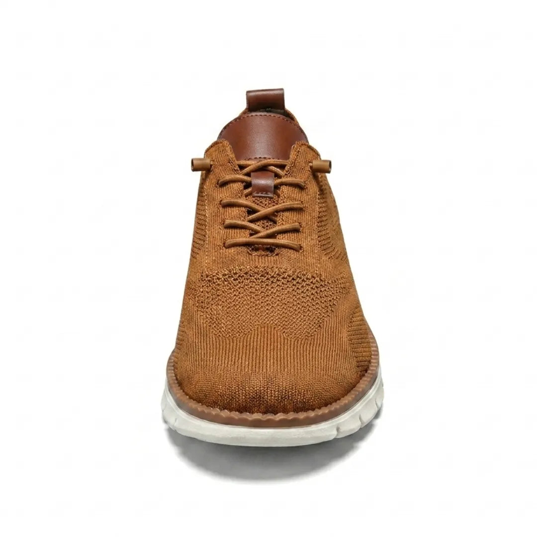 Men's breathable knit trainers with elastic laces