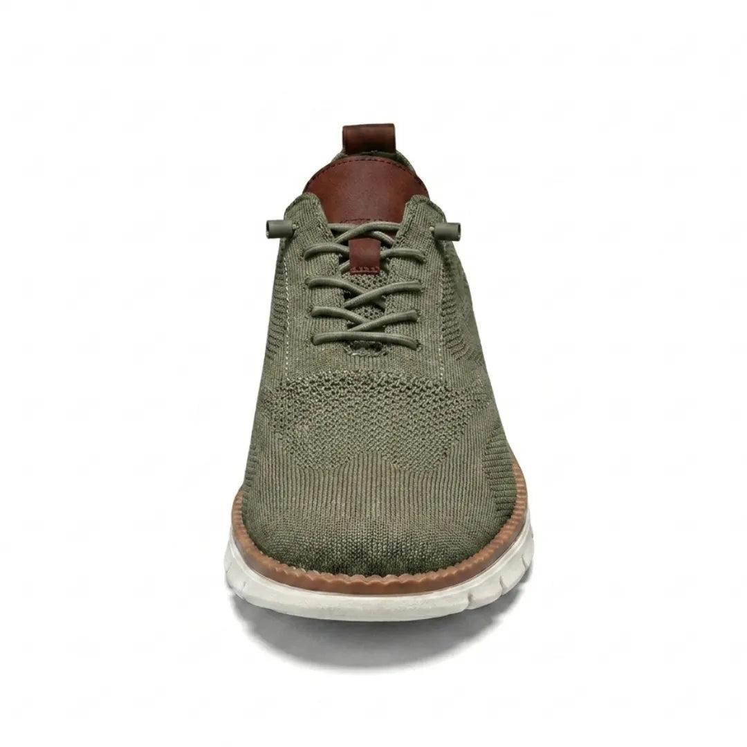 Men's breathable knit trainers with elastic laces