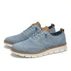 Men's breathable knit trainers with elastic laces