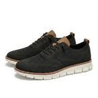 Men's breathable knit trainers with elastic laces