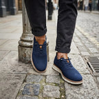 Men's breathable knit trainers with elastic laces
